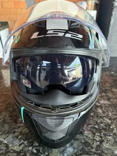 Capacete Ls2 Evo Stream FF320 Tam 56 Semi Novo