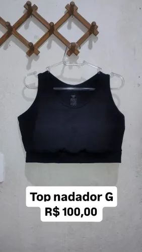 Top Nadador Wondersize tamanho G preto