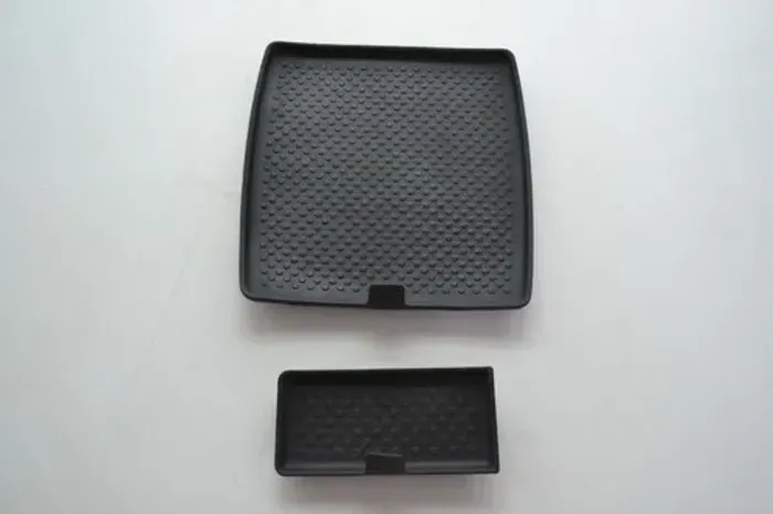 Par Tapete Borracha Acabamento Console Vw Golf 2013 Original