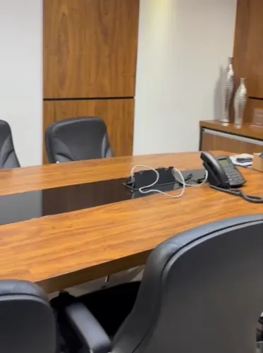 Mesa reunião grande madeira 