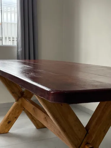 Vendo mesa rústica para Área Gourmet