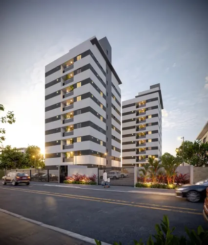 Apart. Bancários C/53m² 2Quartos, 1Suíte, Varanda, Elevador,Piscina Área de Lazer Comp