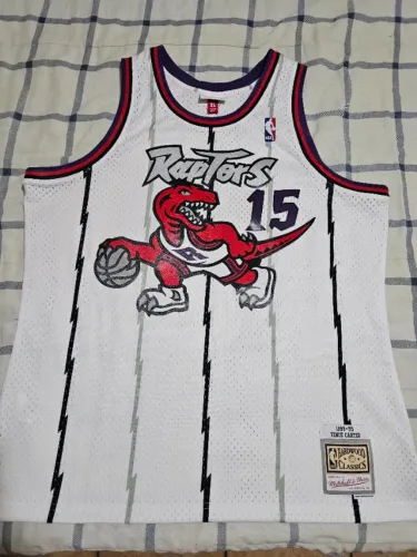 Regata Mitchell & Ness Swingman Raptors Vince Carter Branca