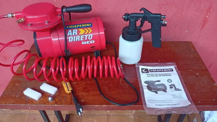 Compressor de pintura novo completo com todos os acessórios.barato