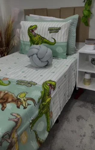 JOGO DE CAMA INFANTIL DINOSSAUROS PRIORI KIDS DOHLER 130 FIOS 