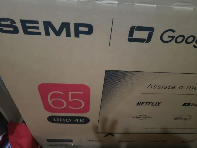 Caixas de TV de 65' e 58" polegadas. Ideal pra sua mudança. Cxs. Originais