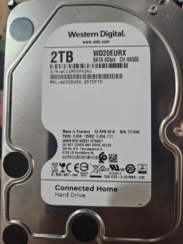 HD WD 2TB Sata 3 64MB 7200rpm 3,5 Wd20eu negocio valorrx