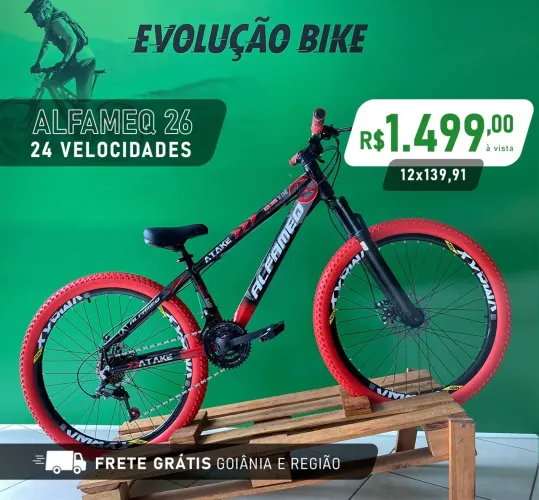 BICICLETA ALFAMEQ ARO 26 - FRETE GRÁTIS