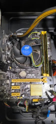 Placa mãe Asus H81M-E com processador I3 4160 e cooler original 