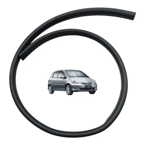 Borracha Vedação Grade Churrasqueira Honda Fit 2004 Á 2008 Preto