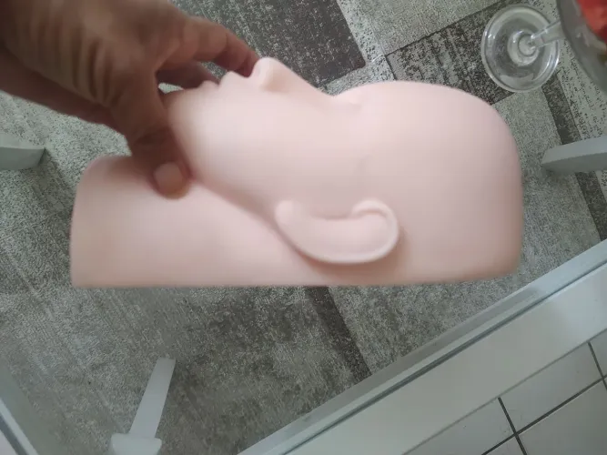 Cabeça modelo cílios