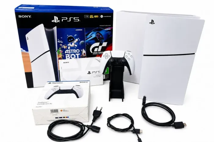 PS5 SLIM 1 TERA + CONTROLE ORIGINAL + 30 JOGOS + SUPORTE + TODOS CABOS NA CAIXA impecável