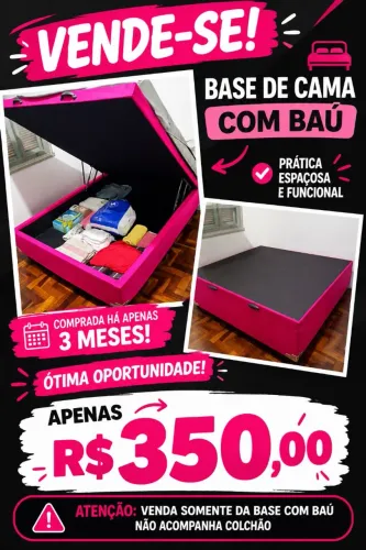 Cama com Baú NOVA