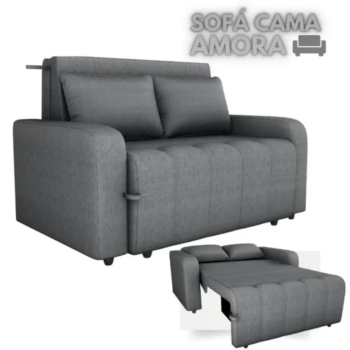 Cama Box Solteiro BSofá cama MX Amora -  Frete Grátis Parcelamos Em Até 12X S/Juros
