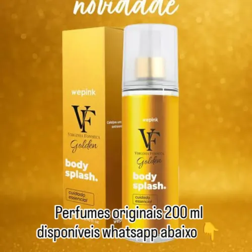 Body splash VF Golden wepink 200 ml original Virgínia Fonseca 