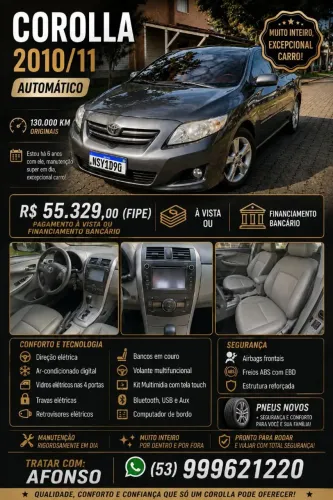 Toyota Corolla GLI 1.8 Flex 16V Aut. 2011