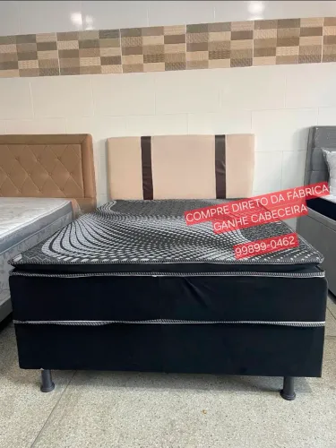Cama box casal - Compre direto da fábrica ganhe cabeceira