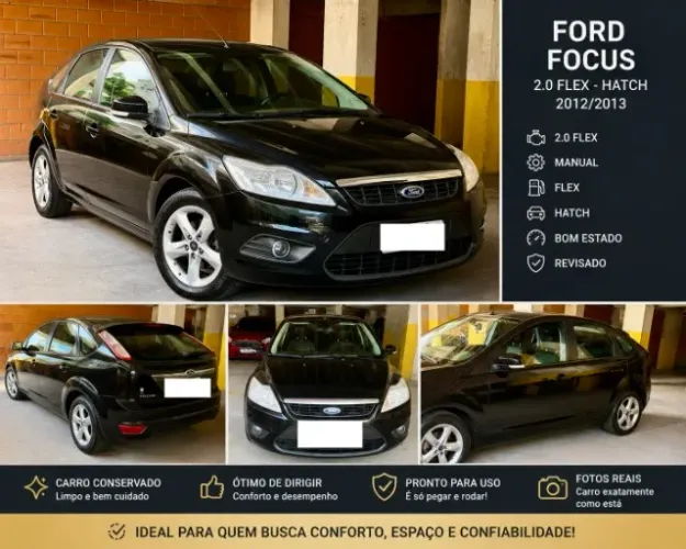 Ford Focus 1.6 S/se/se Plus Flex 8v/16v 5P 2013