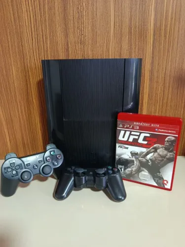 PS3 SLIM: ÓTIMO ESTADO+ DESBLOQUEADO+ JOGOS (PROCEDÊNCIA, ACEITO CARTÃO E FAÇO ENTREAGA)