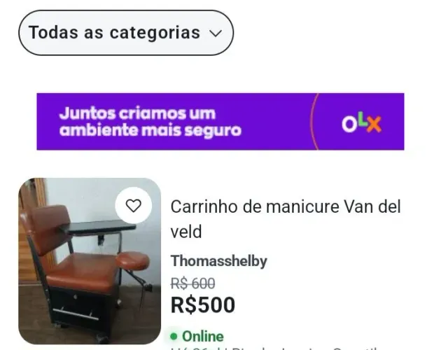 Carrinho de manicure