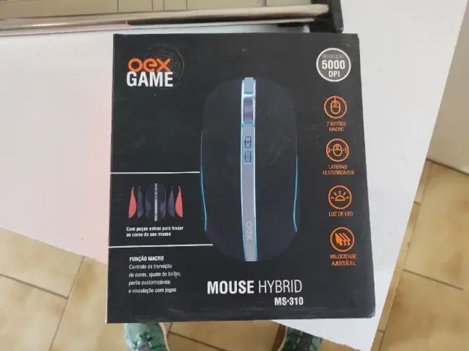mouse oex game ms-310 novo 5000 dpi