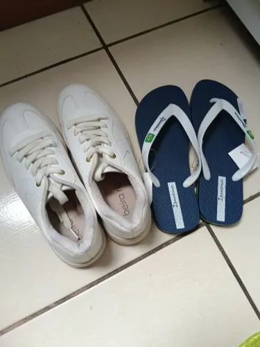 Tênis feminino casual e sandália 37