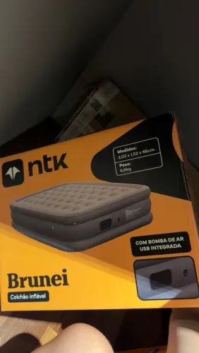 Colchão Inflável NTK Bomba USB Integrada
