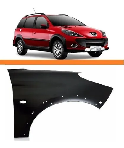 Paralama peugeot 207 c/furo 2007 2008 2009 2010 2011