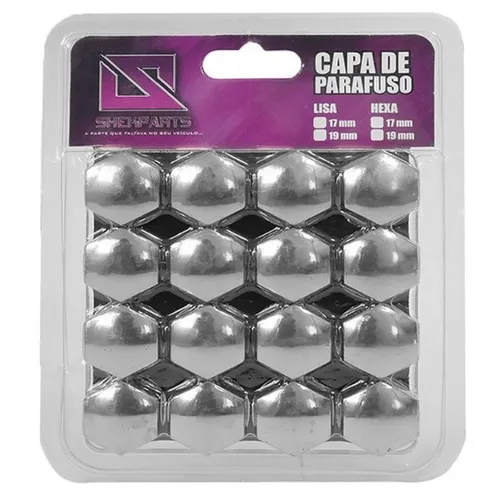 Capas De Parafusos Cromo 17mm Universal Gm Vw Bmw Gol Corsa