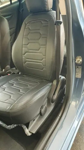 Capas de banco de couro courvin automotivo grafite para onix