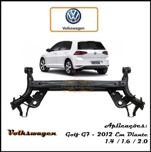Eixo Traseiro Volkswagen Golf G7 Original