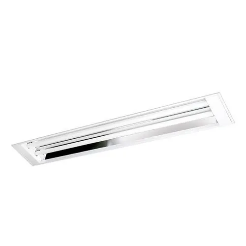 Luminária embutir 2x18w 1,20cm completa