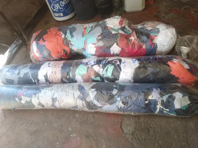 Fardo de retalhos para oficina encher saco de pancadas artesanato 