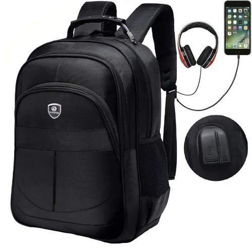 Mochila Usb Impermeável Qualidade Incrível Grande Espaçosa