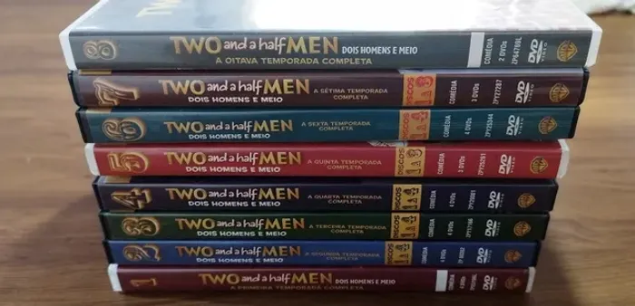 DVDs Two and a Half Men - todas as 8 Temporadas com Charlie Sheen