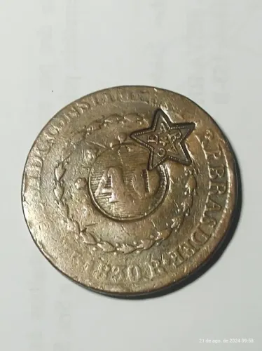 Moeda de cobre de 1830 