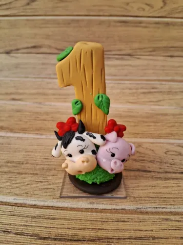 Velas de biscuit Fazendinha