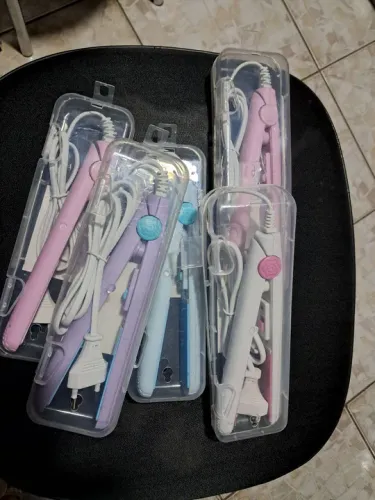 Mini chapinha prancha cabelo portátil e 