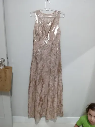 Vestido festa rosa M