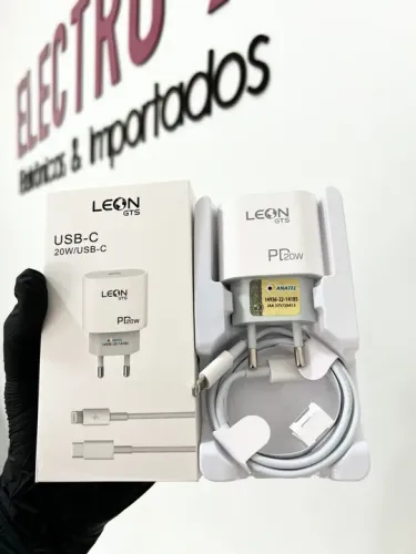 CARREGADOR DE IPHONE USB-C TURBO LEON