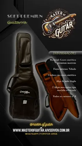 Bag / Soft Para guitarra, baixo, violão, teclado, etc, a partir de 147 reais