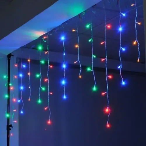Pisca Cascata 100 Leds Color  1,5x1,5m Cai001c