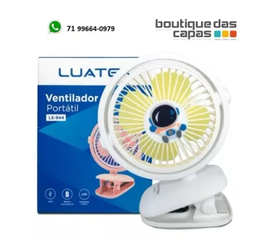 Mini Ventilador Portátil Led Presilha Para Carro Escritorio maquiagem pregador ls-945
