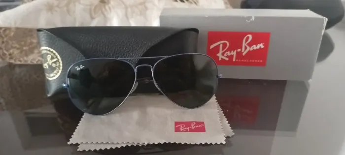 Óculos de sol Ray-ban aviador armação azul