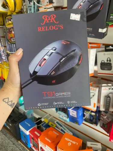 Mouse Gamer T91 Relog's - RGB Personalizado