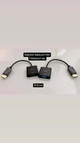 Adaptador Displayport para vga e Displayport para hdmi 
