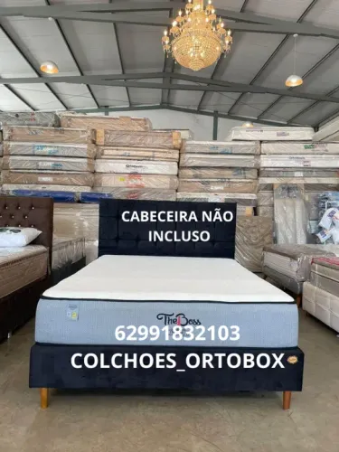 Base e Colchão Casal de espuma d33 da Plumatex