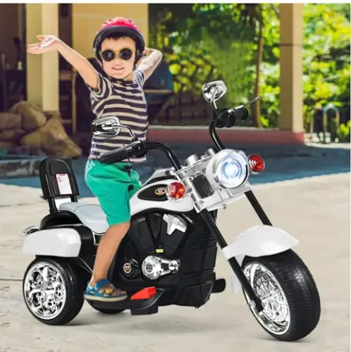 Moto Elétrica Infantil 6v Prata Iron - 6v - Brink+ Cor Cinza Voltagem do carregador