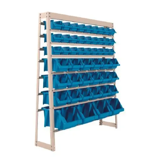 Kit Estante Gaveteiro bin com 49 Gavetas Azuis Nr. 3, 5 e 7 PRESTO