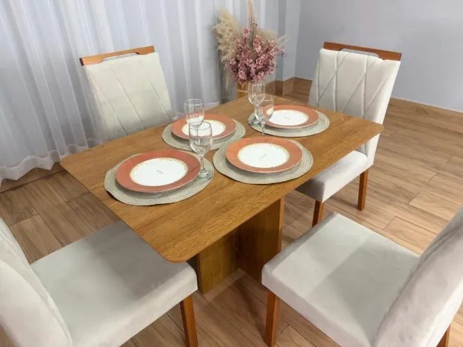 Mesa de Jantar Salinas 1.20×0.90 s/Vidro 